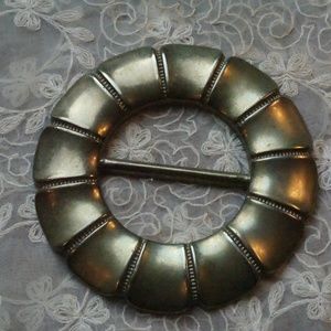 Vintage Tartan Brooch, Scarf Brooch or Buckle 041